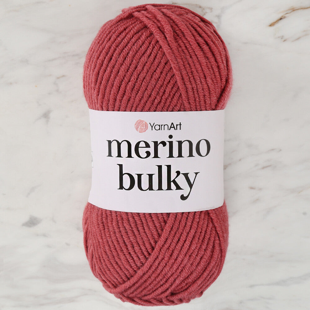 Yarnart  Merino Bulky Bordo El Örgü İpi - 570