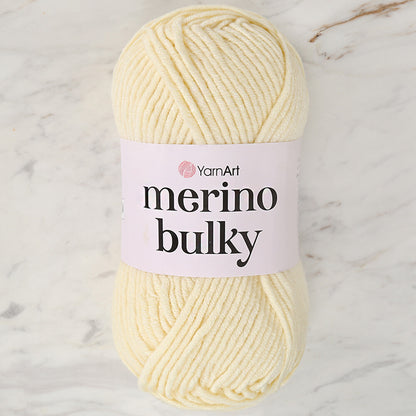 Yarnart  Merino Bulky Krem El Örgü İpi - 7003
