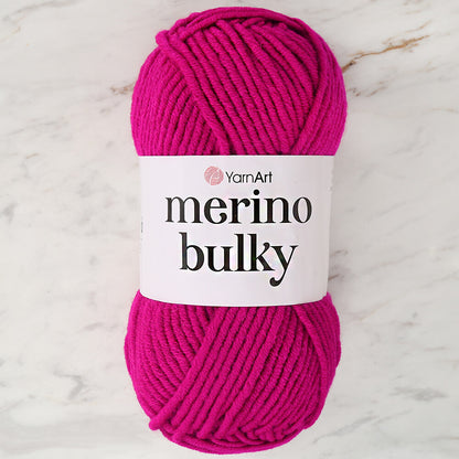 Yarnart  Merino Bulky Fuşya El Örgü İpi - 8041