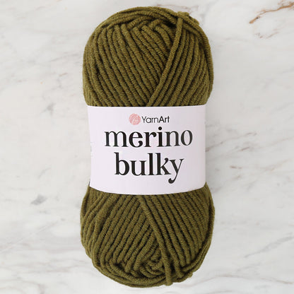 Yarnart Merino Bulky Asker Yeşili El Örgü İpliği - 530