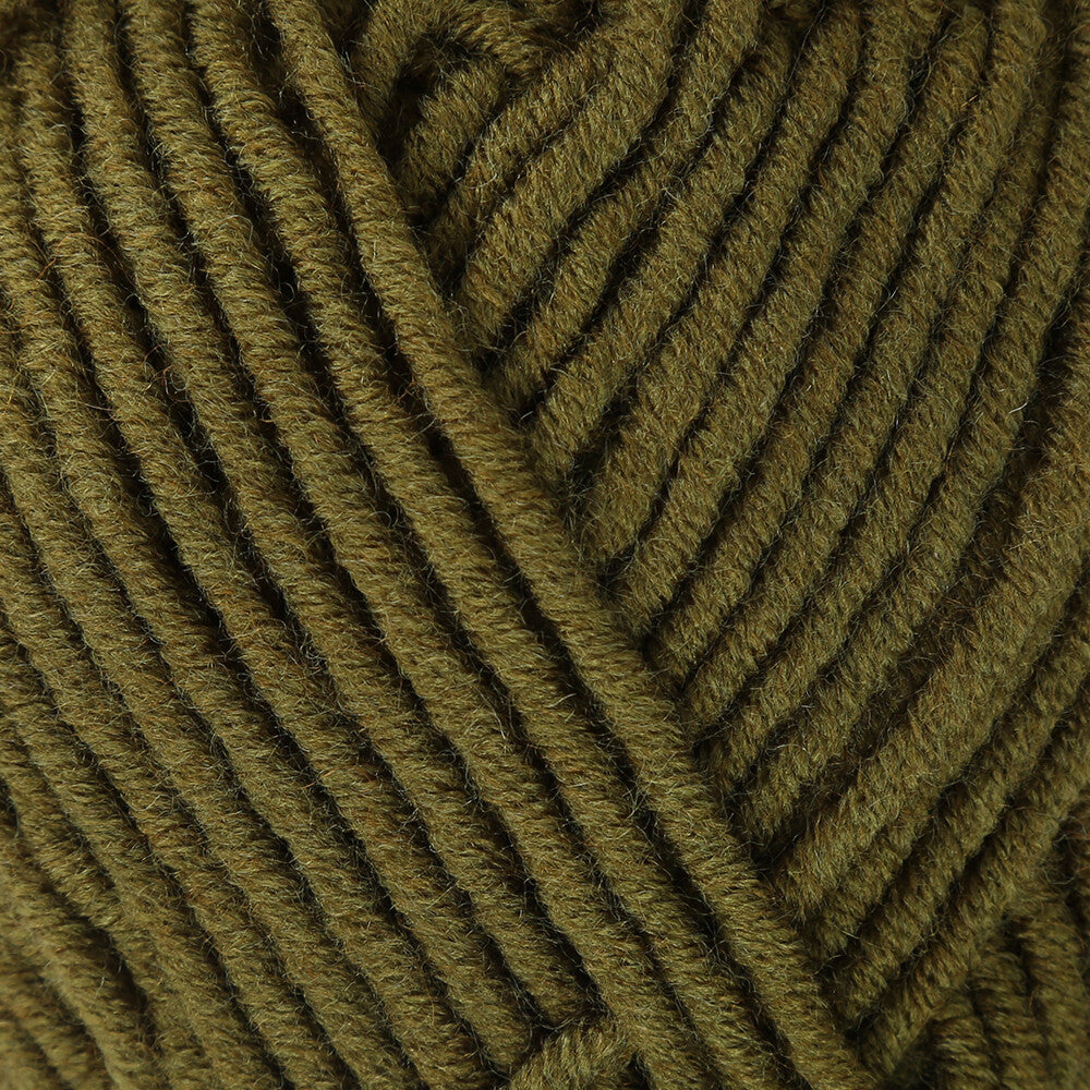 Yarnart Merino Bulky Asker Yeşili El Örgü İpliği - 530