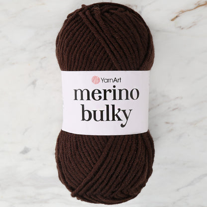 Yarnart Merino Bulky Kahverengi El Örgü İpi - 116