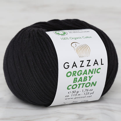 Gazzal Organic Baby Cotton Siyah Bebek Yünü - 430