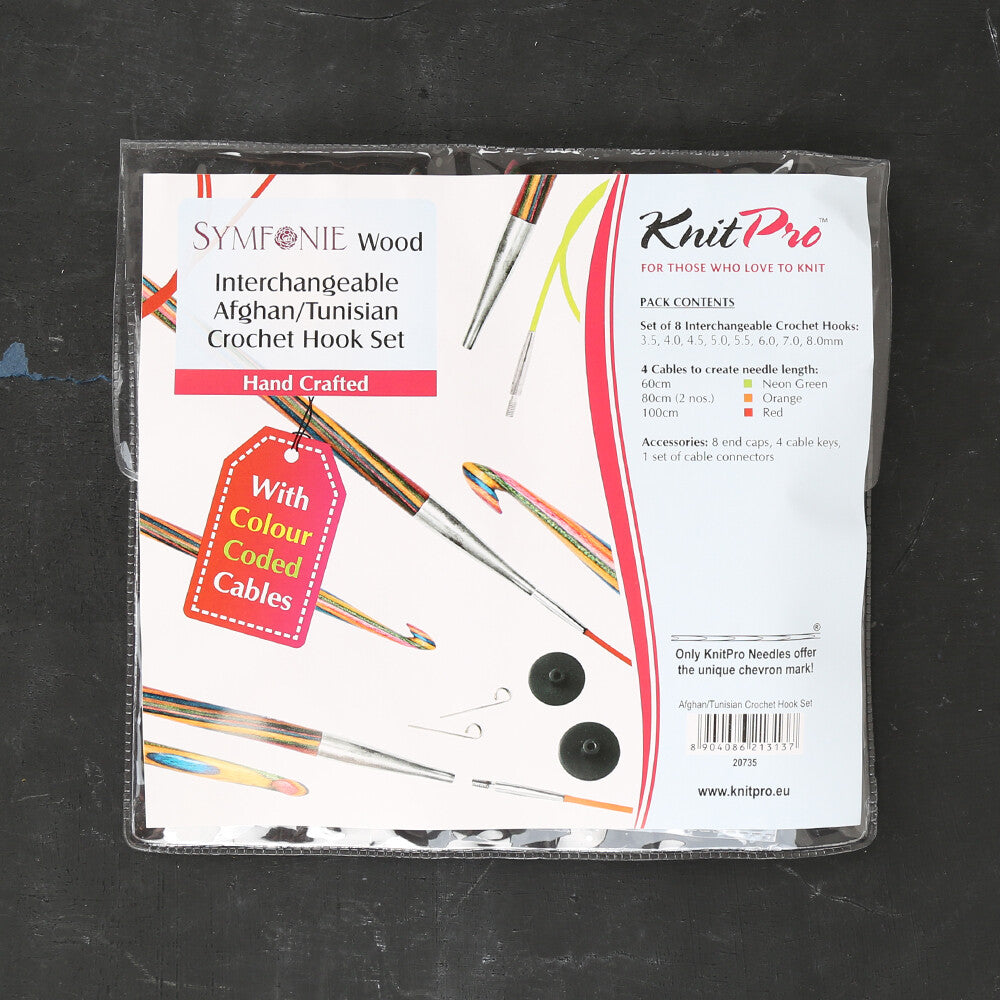 KnitPro Symfonie Değiştirilebilir Tunus Tığ Seti - 20735