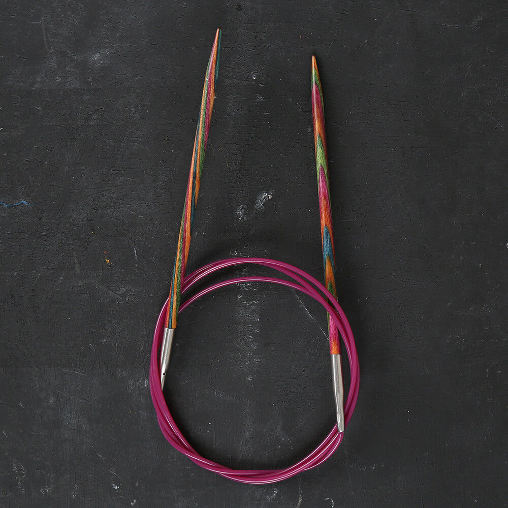 KnitPro Symfonie 4 mm 100 cm Ahşap Misinalı Şiş - 21352