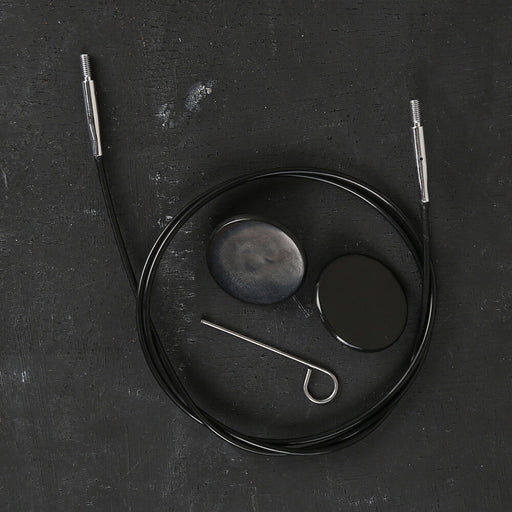 KnitPro Siyah 80 cm Tekli Ara Bağlantı Misinası - 10522