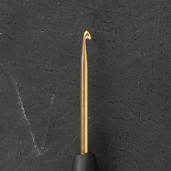 Knitpro Aluminum Gold 2,5mm Siyah Yumuşak Saplı Yün Tığ - 30802
