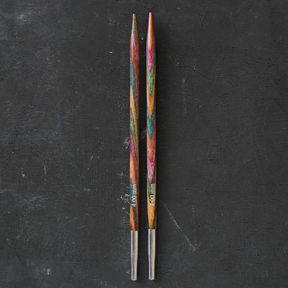 KnitPro Symfonie 4 mm Değiştirilebilir Ahşap Misinalı Şiş Ucu - 20403