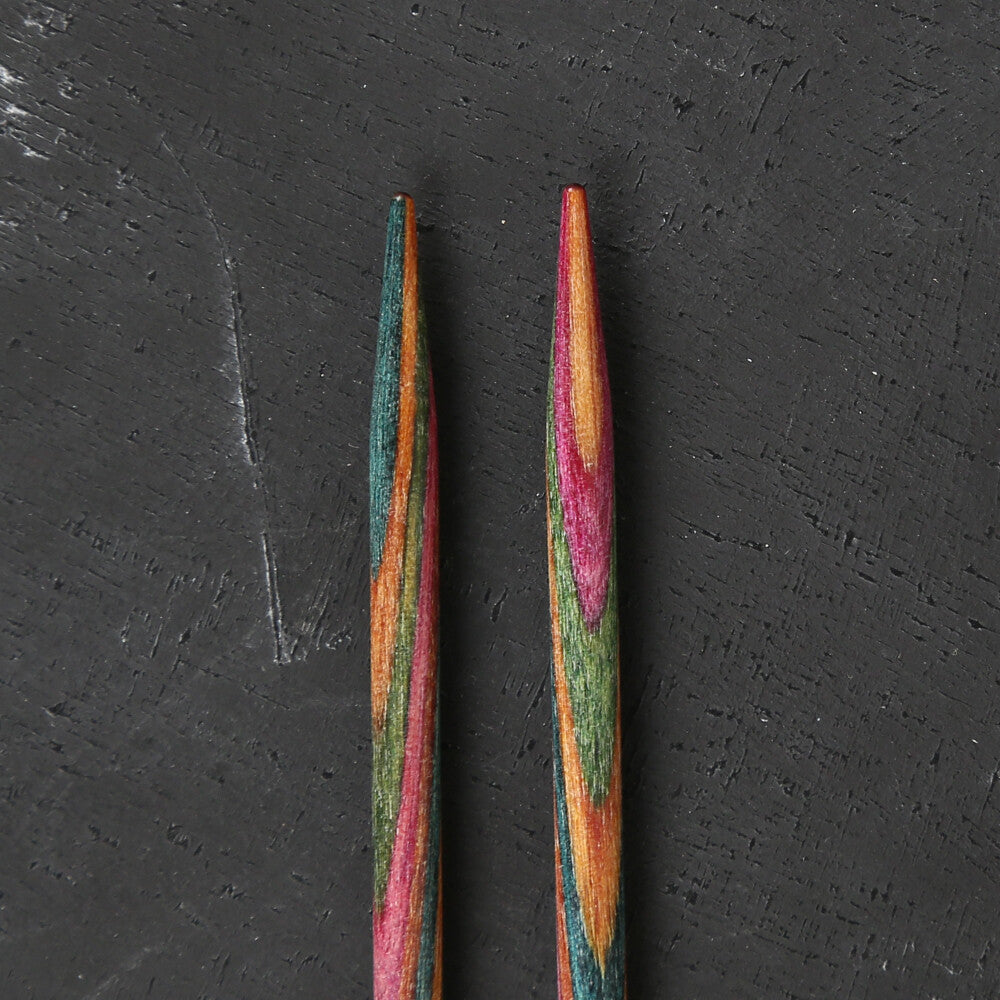 KnitPro Symfonie 4 mm Değiştirilebilir Ahşap Misinalı Şiş Ucu - 20403