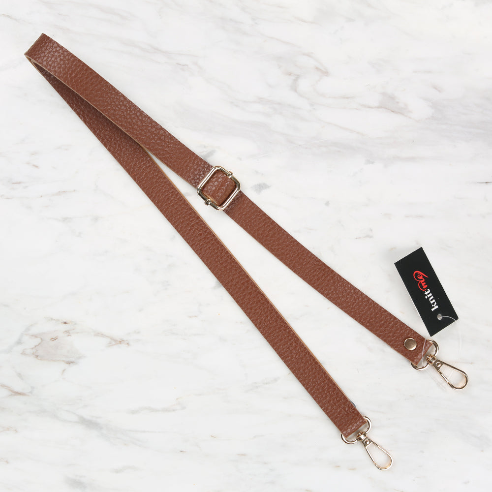 Knitme Sürgü Tokalı Çanta Askısı 135x2cm Taba BA-0002