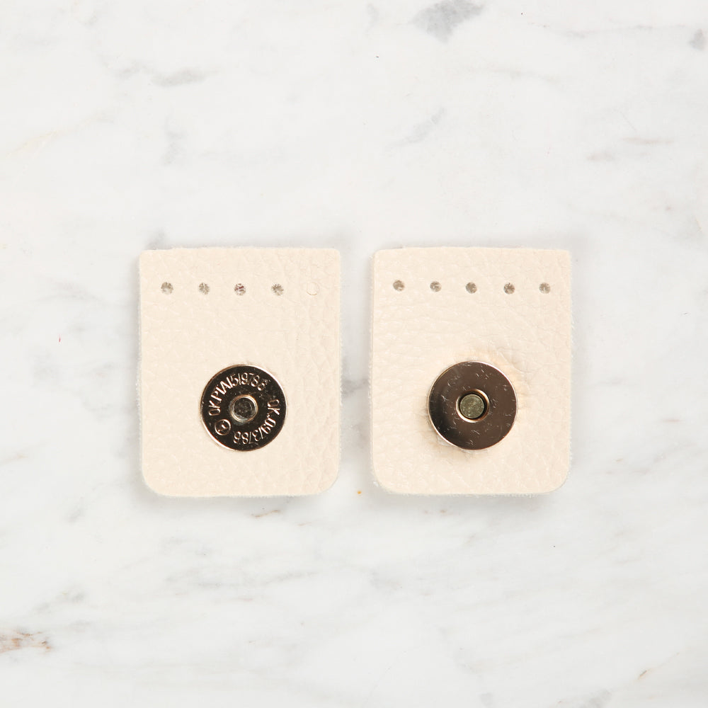 Knitme Kare Mıknatıs 4x4,5 cm Krem BA-0046