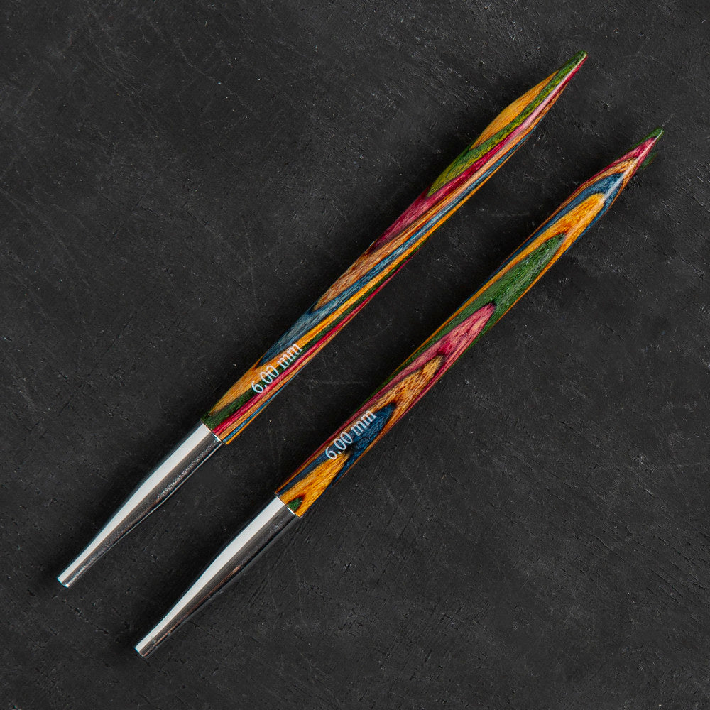 KnitPro Symfonie 6 mm Değiştirilebilir Ahşap Misinalı Şiş Ucu - 20407
