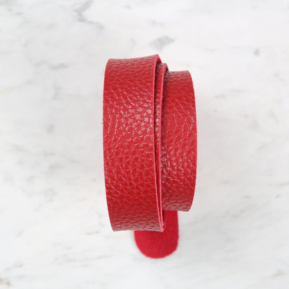 Knitme Spor Dikişli Çanta Askısı 75X2,5 cm Kırmızı BA-0006