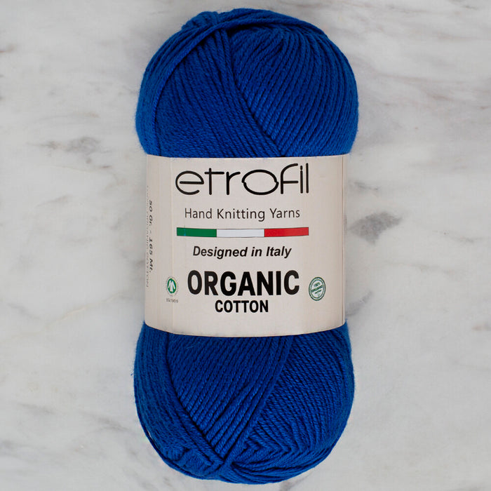 Etrofil Organic Cotton 50gr Saks Mavisi El Örgü İpi - EB038