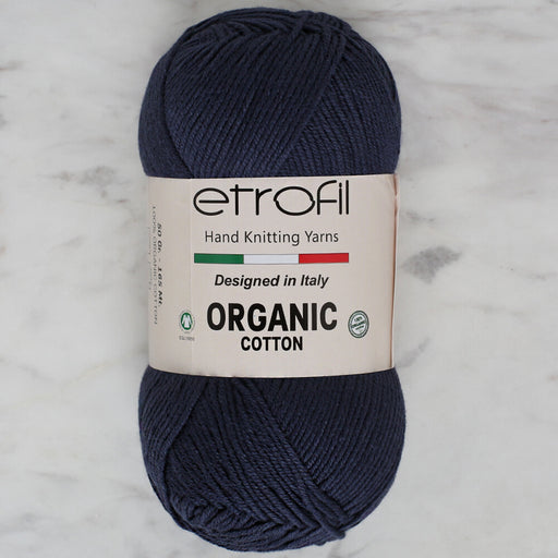 Etrofil Organic Cotton 50gr İndigo Mavi El Örgü İpi - EB051