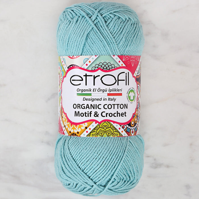Etrofil Organic Cotton 50gr Mint Mavi El Örgü İpi - EB055