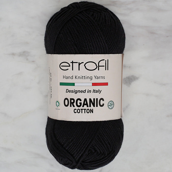 Etrofil Organic Cotton 50gr Siyah El Örgü İpi - EB062