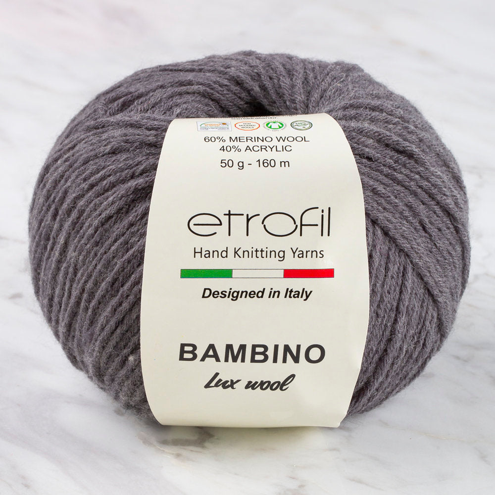 Etrofil Bambino Lux Wool Gri El Örgü İpliği - 70087