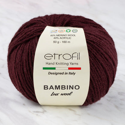 Etrofil Bambino Lux Wool Bordo El Örgü İpliği - 70317
