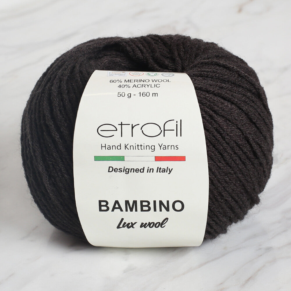 Etrofil Bambino Lux Wool Kahverengi El Örgü İpliği - 70702