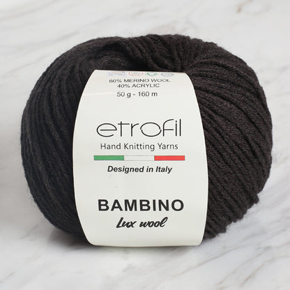 Etrofil Bambino Lux Wool Kahverengi El Örgü İpliği - 70702