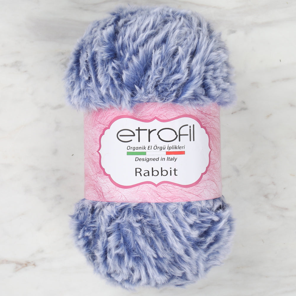 Etrofil Rabbit Mavi Melanj El Örgü İpliği - 75301