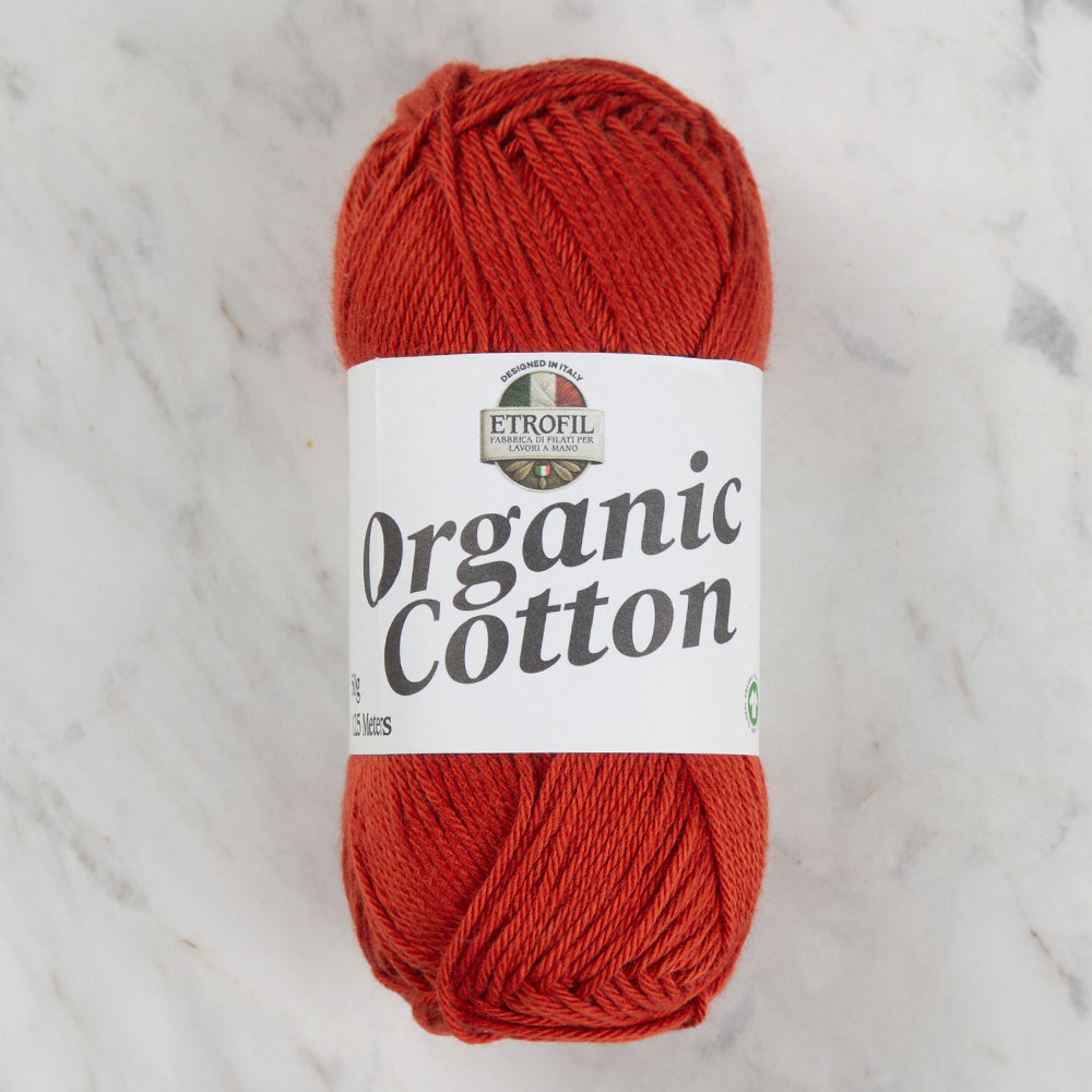 Etrofil Organic Cotton Kırmızı El Örgü İpi - 72286