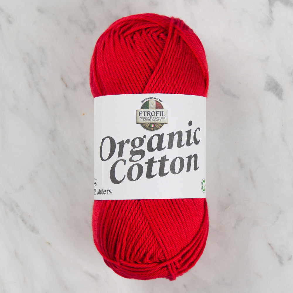 Etrofil Organic Cotton Kırmızı El Örgü İpi - 72288