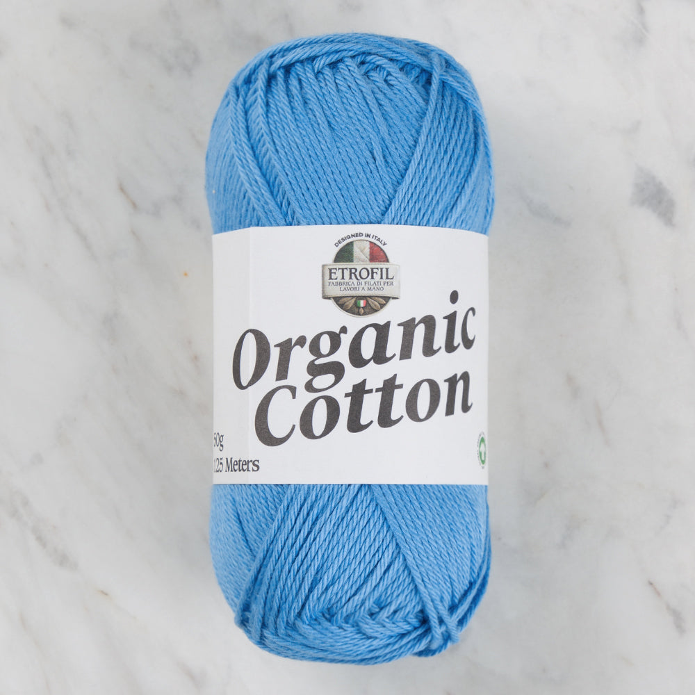 Etrofil Organic Cotton Mavi El Örgü İpi - 75426