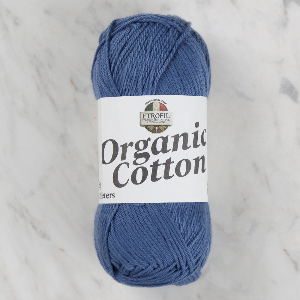 Etrofil Organic Cotton Mavi El Örgü İpi - 75427