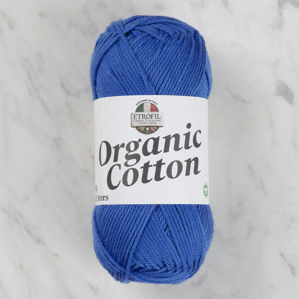 Etrofil Organic Cotton Mavi El Örgü İpi - 75428