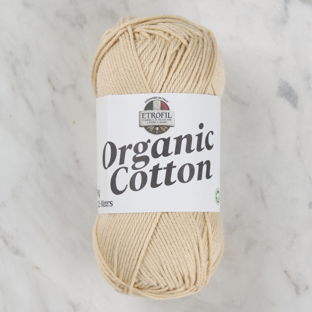 Etrofil Organic Cotton Bej El Örgü İpi - 77220