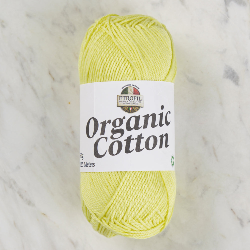 Etrofil Organic Cotton Sarı El Örgü İpi - 72298
