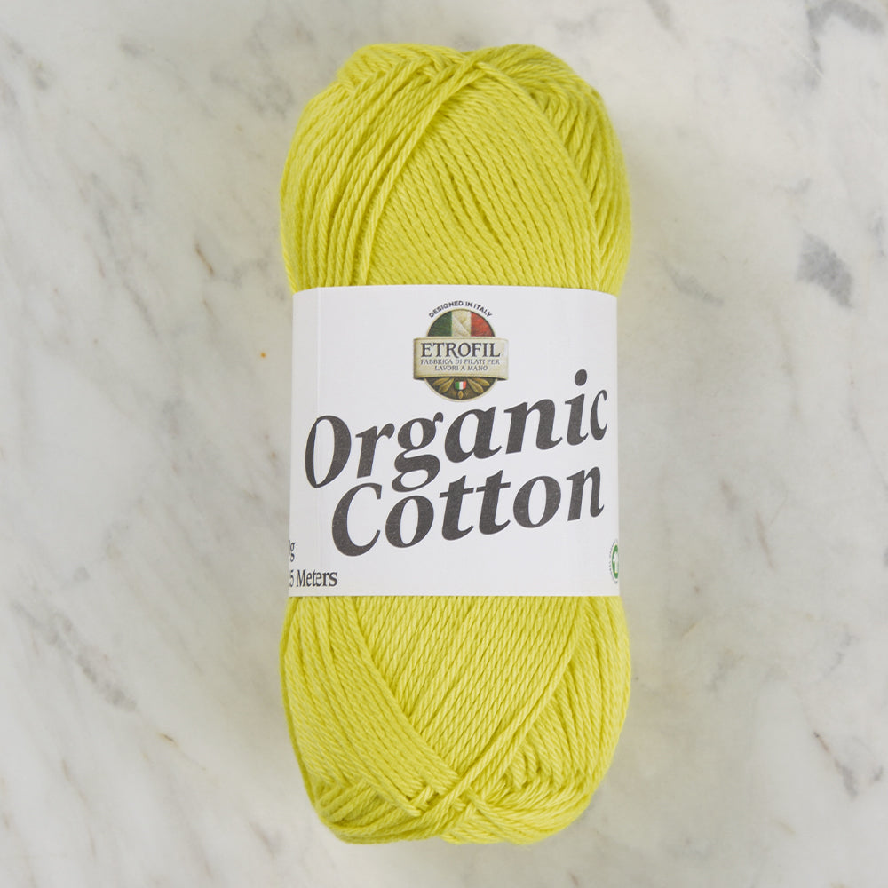 Etrofil Organic Cotton Sarı El Örgü İpi - 72299