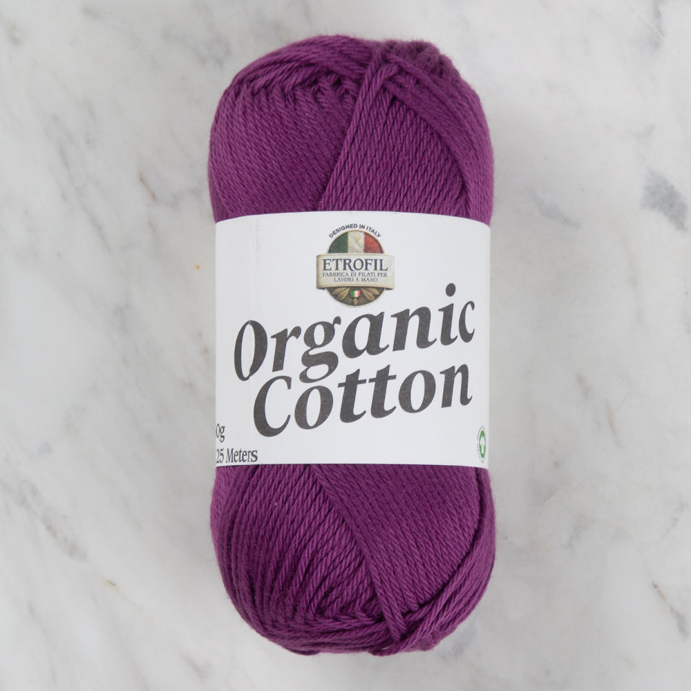 Etrofil Organic Cotton Mürdüm El Örgü İpi - 76155