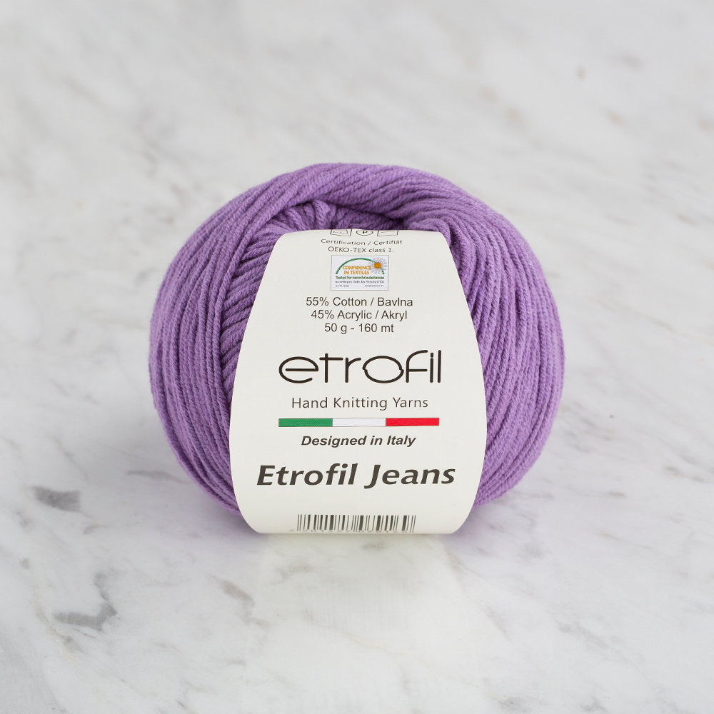 Etrofil Jeans Mor El Örgü İpi - 017