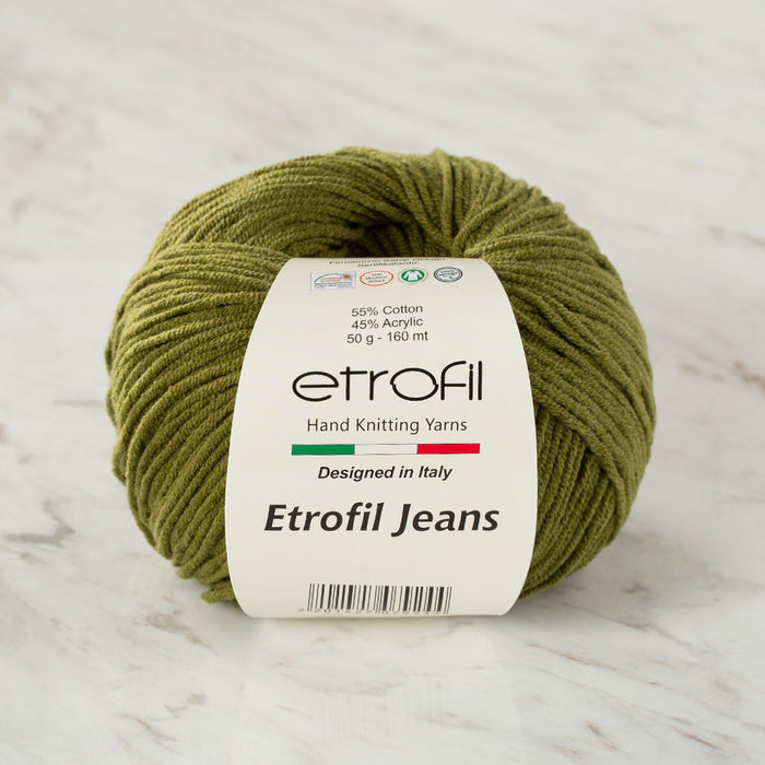 Etrofil Jeans Koyu Yeşil El Örgü İpi - 026 