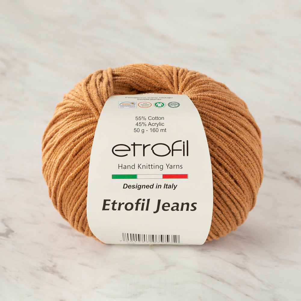 Etrofil Jeans Açık Kahverengi El Örgü İpi - 059