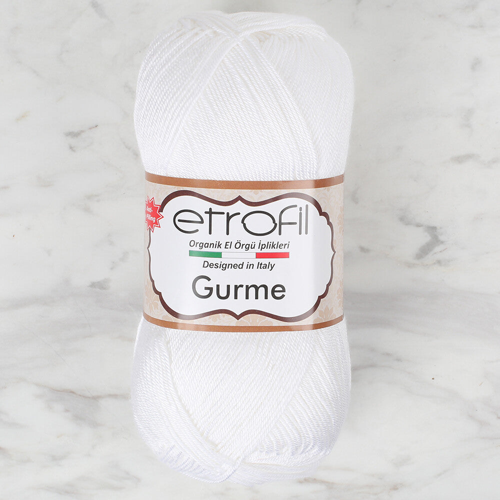 Etrofil Gurme Beyaz El Örgü İpi - 70171