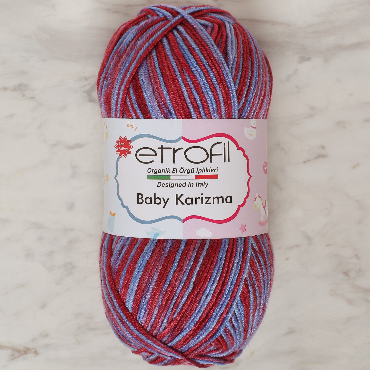 Etrofil Baby Karizma Ebruli El Örgü İpi  - SE143