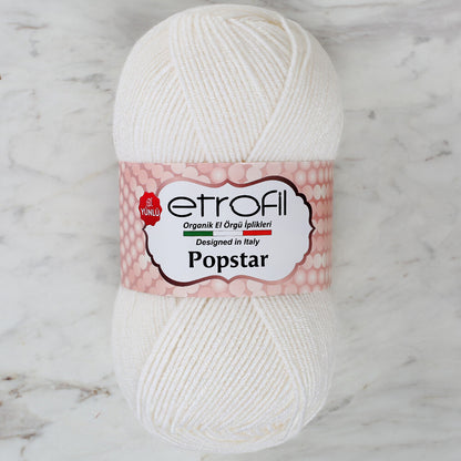 Etrofil Popstar Beyaz El Örgü İpi - 70187