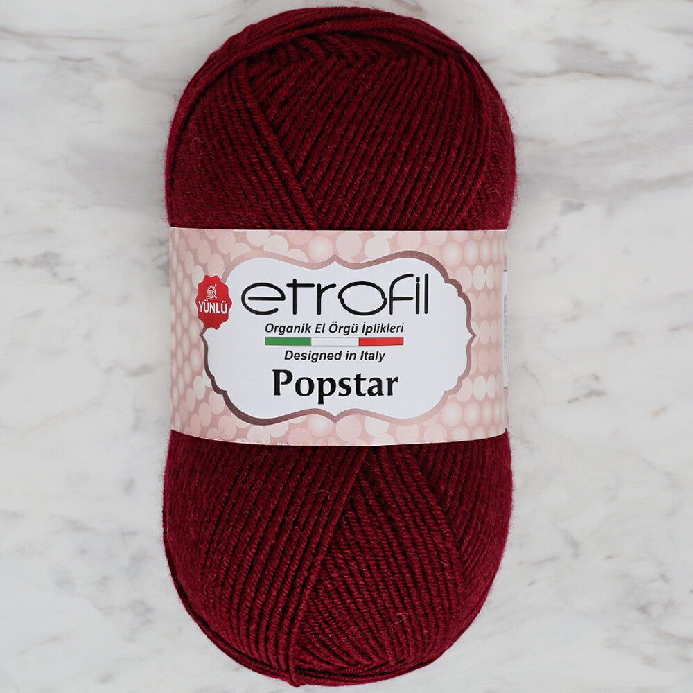 Etrofil Popstar Bordo El Örgü İpi - 73143