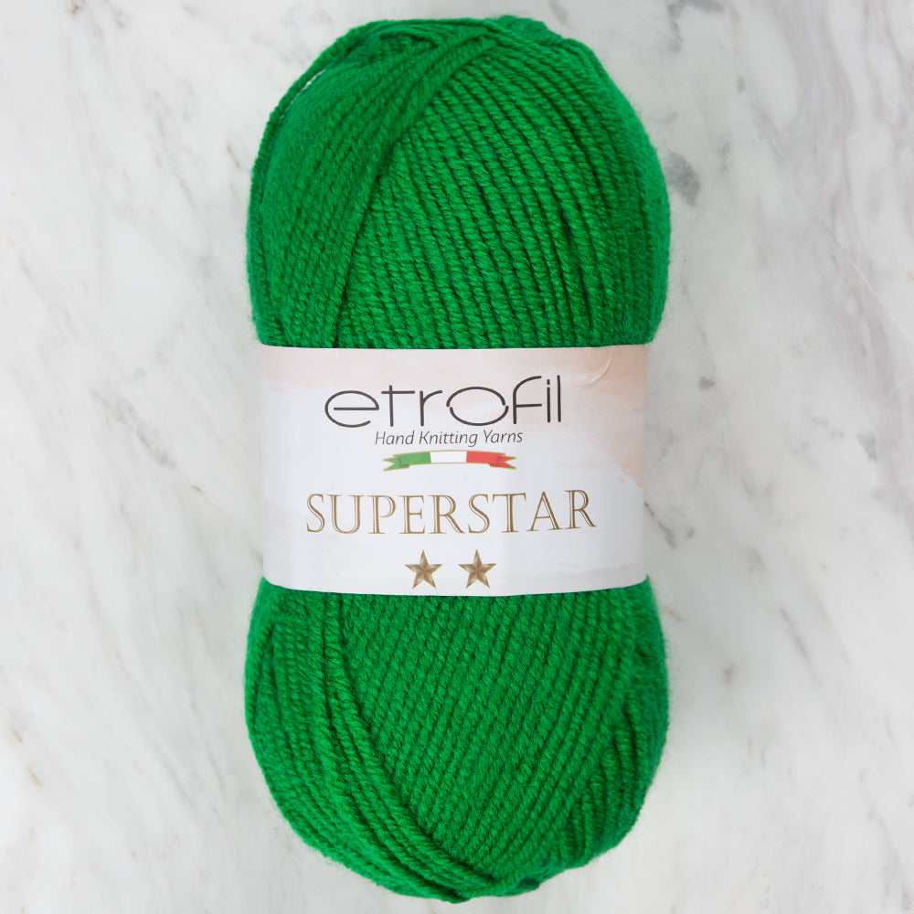 Etrofil Süperstar Yeşil El Örgü İpi - 74246