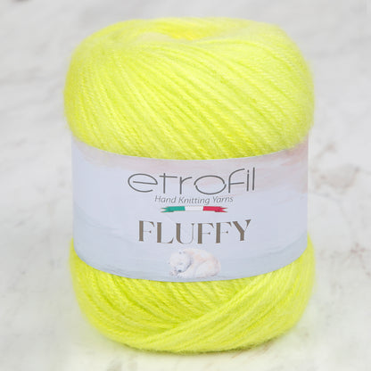 Etrofil Fluffy Neon Sarı El Örgü İpi - SE1148