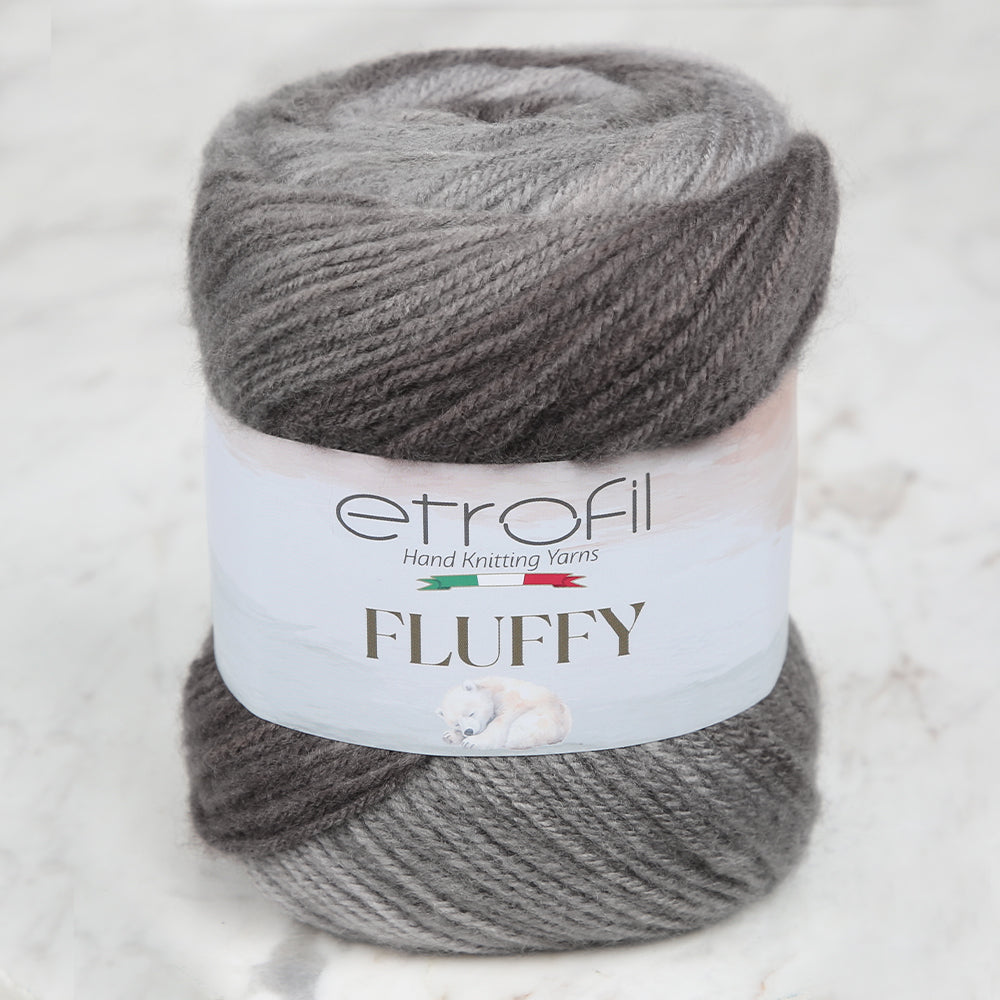 Etrofil Fluffy Antrasit El Örgü İpi - SE1252