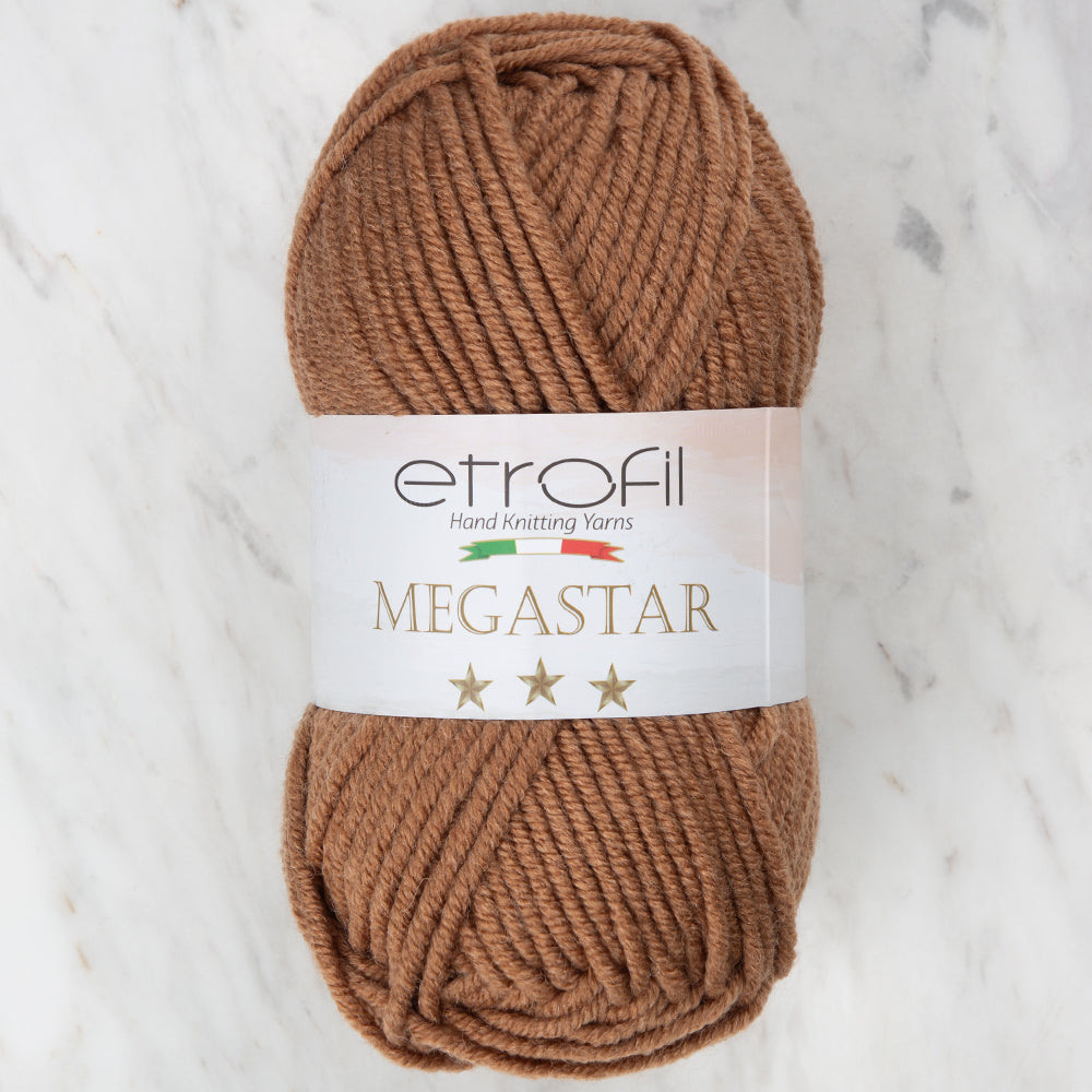 Etrofil Megastar Kahverengi El Örgü İpi - 77179
