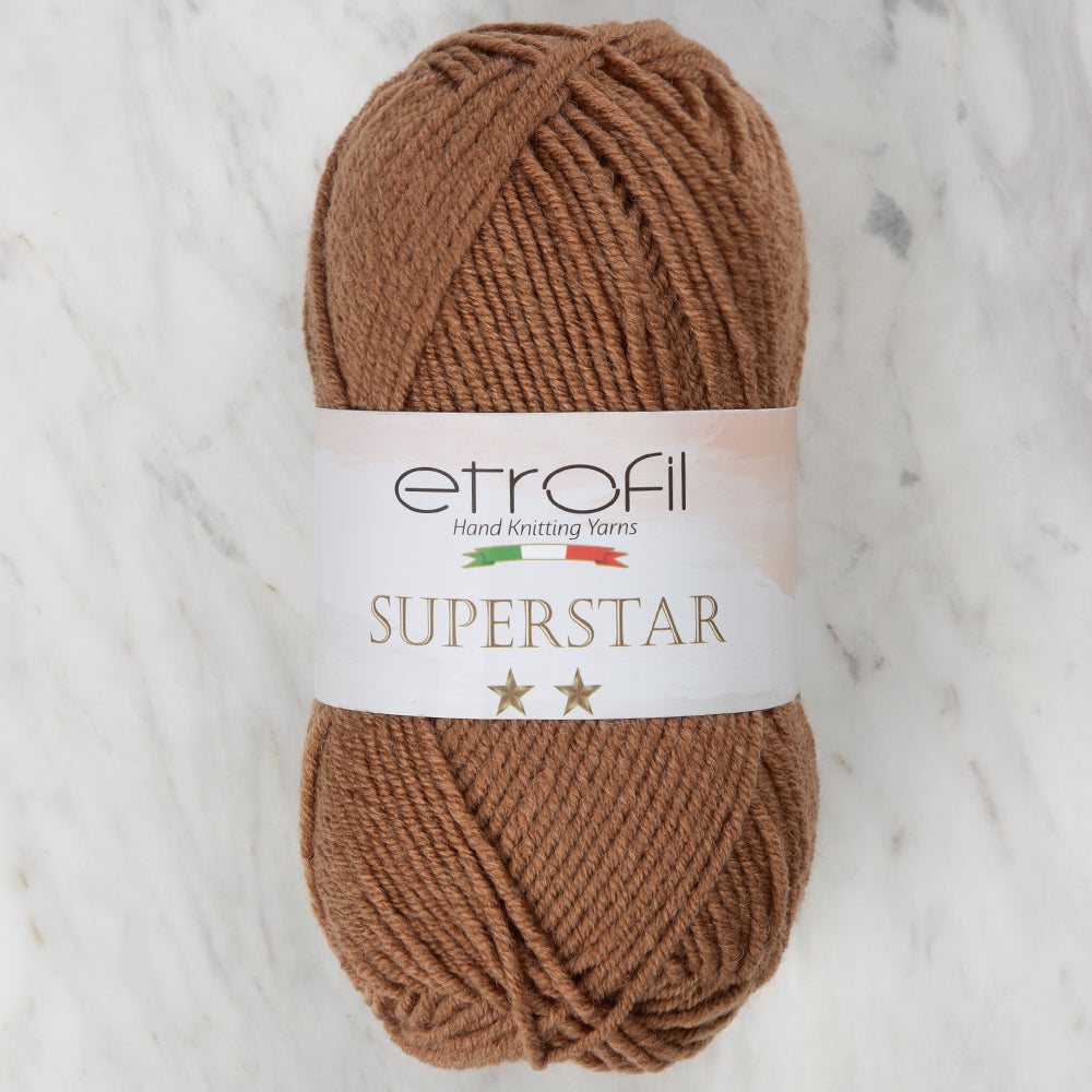 Etrofil Süperstar Kahverengi El Örgü İpi - 77179
