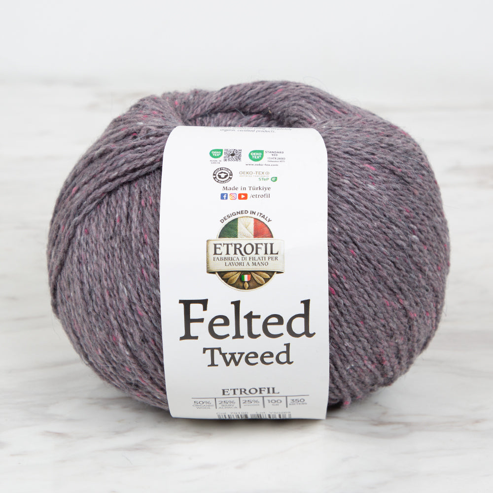 Etrofil Felted Tweed Vizon El Örgü İpi - 79180