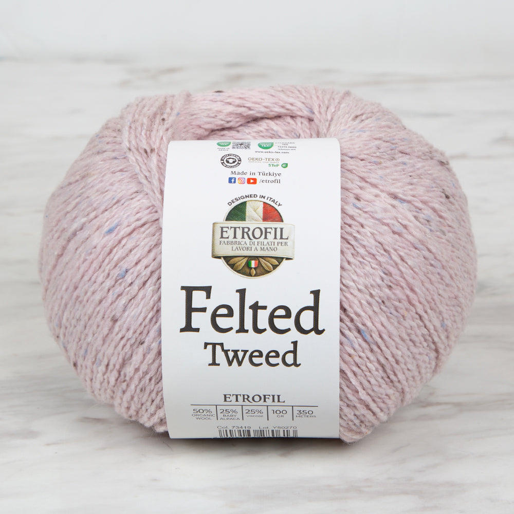 Etrofil Felted Tweed Pudra El Örgü İpi - 73419