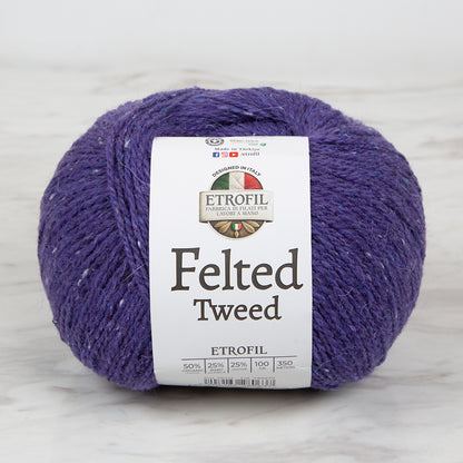 Etrofil Felted Tweed Mor El Örgü İpi - 76111